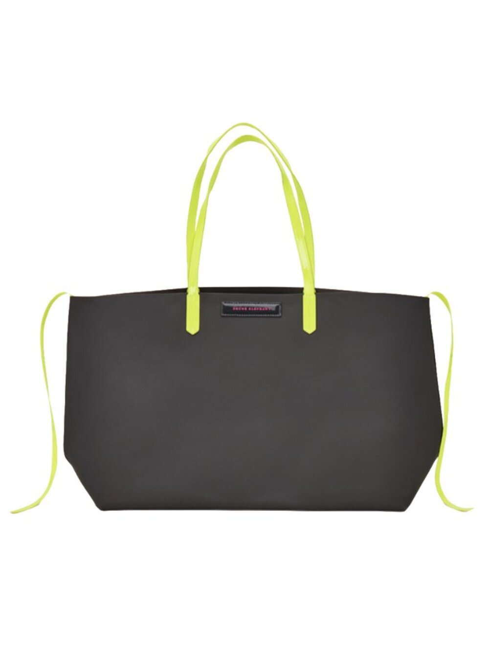 NWT Drunk Elephant Gray & Neon Rubber Jelly Tote Bag - Limited Edition